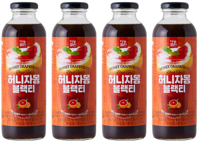 다농원 허니자몽 블랙티, 600g, 1개입, 4개