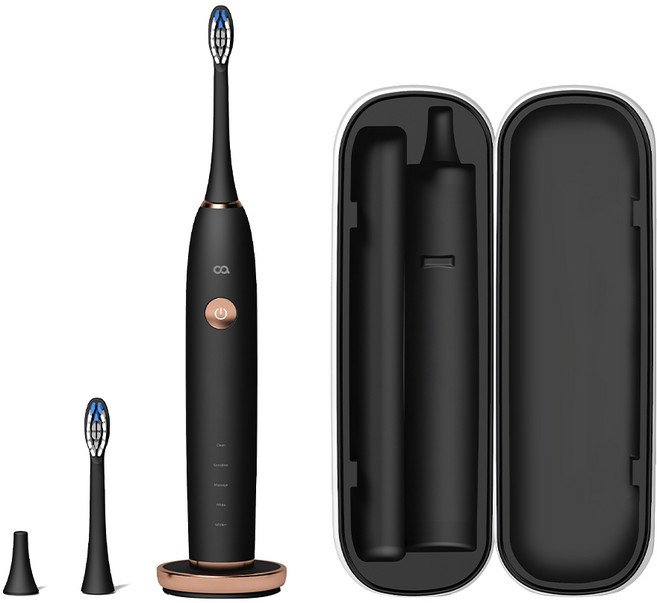 오아 클린이 소프트B 음파 전동칫솔, OOT-003BK, 블랙, 1개