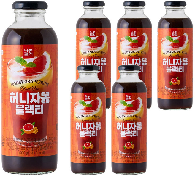 다농원 허니자몽 블랙티, 600g, 1개입, 6개
