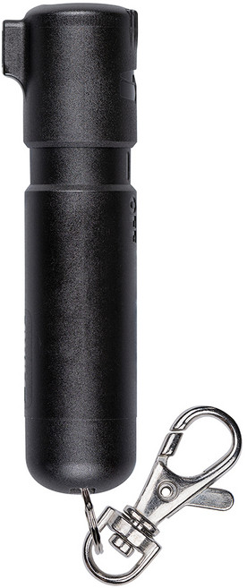 SABRE 沙豹 專業防身噴劑 掌心雷 黑色 超緊湊設計 帶按扣夾和鑰匙圈, 1個