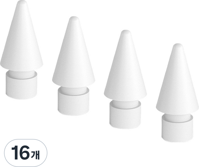 구스페리 애플펜슬 1/2세대 호환 HB 펜촉, 화이트, 16개
