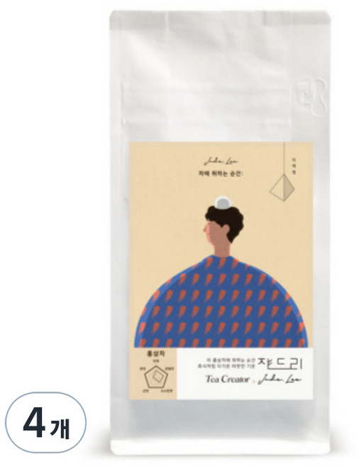 프리미엄 국산 홍삼차 홍삼티백, 1.6g, 8개입, 4개