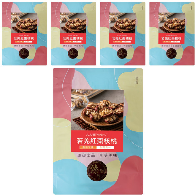 臻御行 若羌紅棗核桃, 5個, 150g