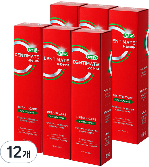 크리오 덴티메이트 뉴 일사오공 구취케어 치약, 150g, 12개