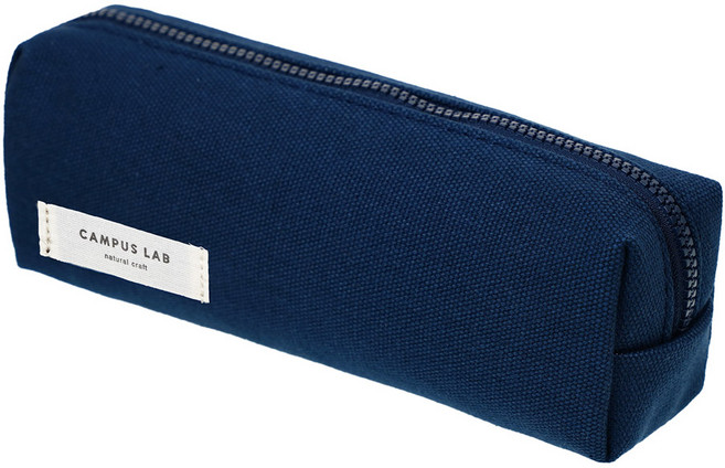 뭉구 5500 캠퍼스 랩 심플 펜파우치, 네이비, 1개