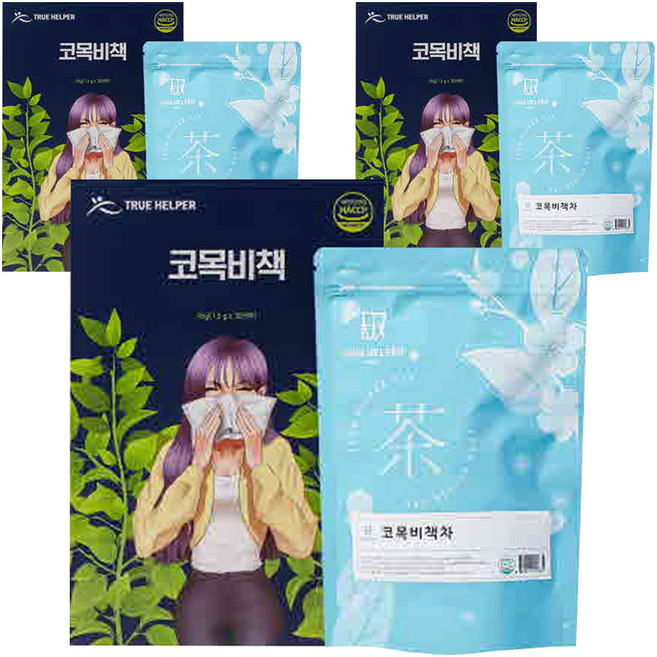 트루헬퍼 코목비책 작두콩 도라지 돌배 모과 생강 차 30p, 1.5g, 30개입, 3개
