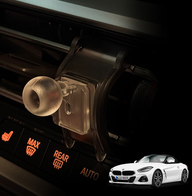 레인윙스 BMW Z4 G29 전용 차량용 핸드폰 거치대 마운트, 투명, 2개