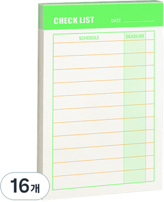 비팬시 하이라이트 메모패드 S, 체크리스트, 16개