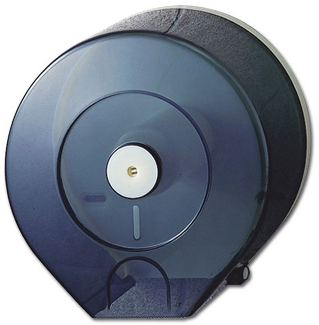 雙手萬能 大型捲筒式衛生紙架 28 x 27 x 12.3cm 670g, 透黑色, 1個