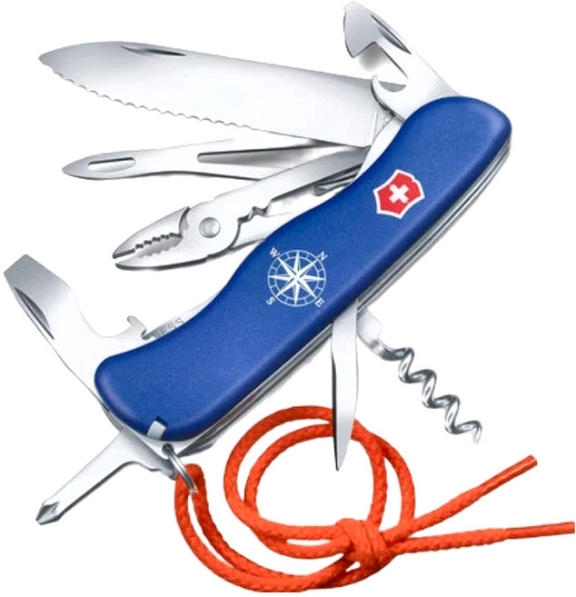 VICTORINOX 瑞士維氏 新海洋船長 15用瑞士刀 Skipper Blue, 1個