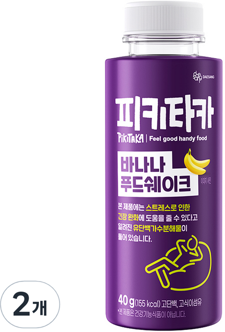 피키타카 대상 바나나 푸드쉐이크, 40g, 2개