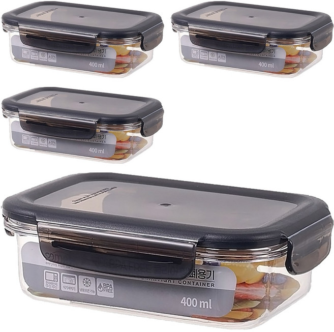 comet BPA Free 密封保鮮盒, 4個
