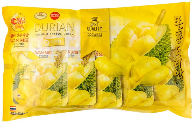 金枕頭凍榴槤乾, 20g, 5包