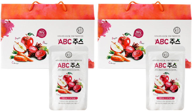 바로이즙 ABC주스, 100ml, 60개