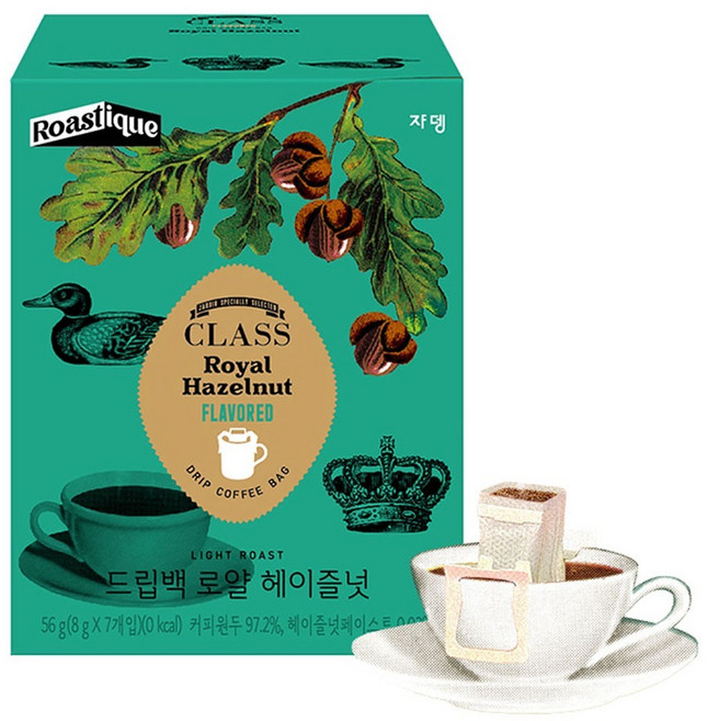 클래스 로스티크 쟈뎅 드립백 로얄 헤이즐넛, 8g, 7개입, 1개