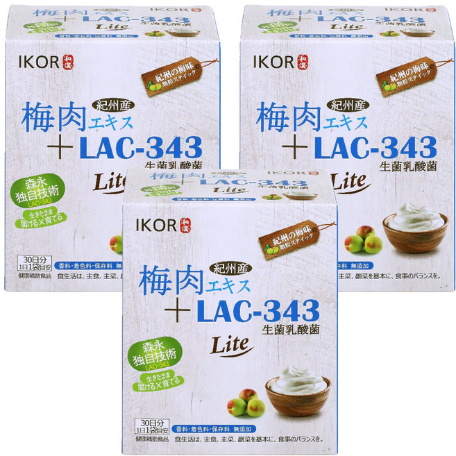 IKOR 日本醫珂 梅精益生菌, 30包, 3盒