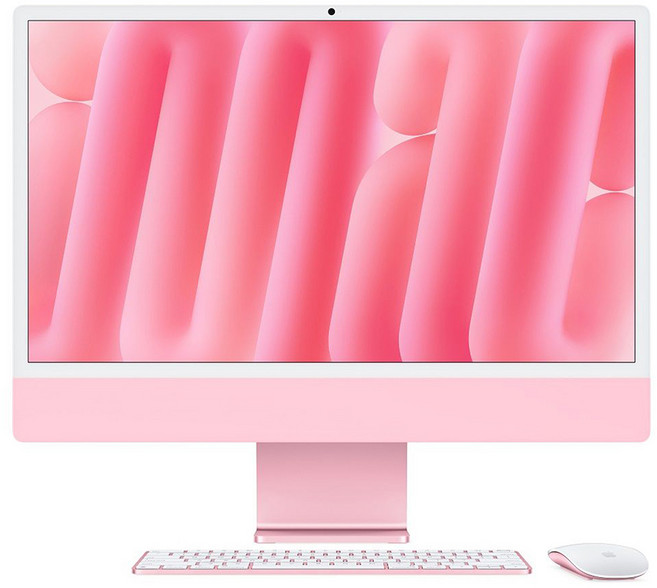 Apple iMac 24吋 M4 10核心GPU 原廠保固, 粉紅色, 16GB, 512GB, MAC OS, MWV53TA/A