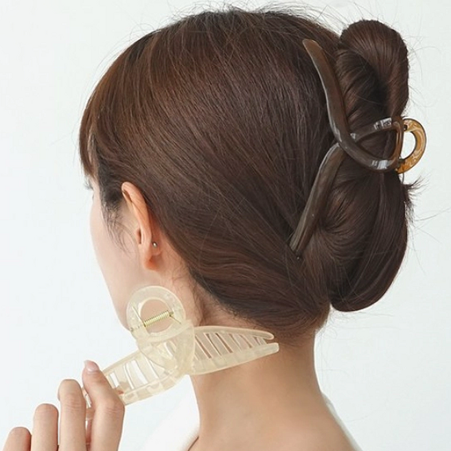 해피제이 빅사이즈 올림머리 집게핀 2종세트
