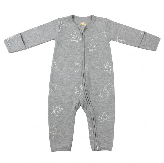 baa baa sheepz 抱抱羊 雙拉鍊連身衣 0-6M