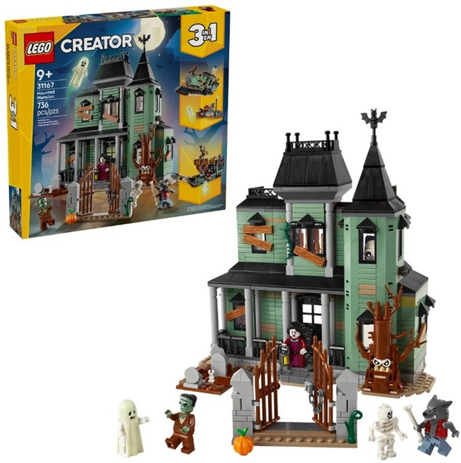 LEGO 31167 創意三合一系列 鬧鬼豪宅 Haunted Mansion, 1套, 混和顏色