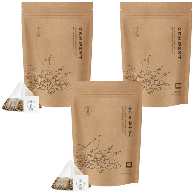 다정헌 검은콩차, 1.5g, 20개입, 3개