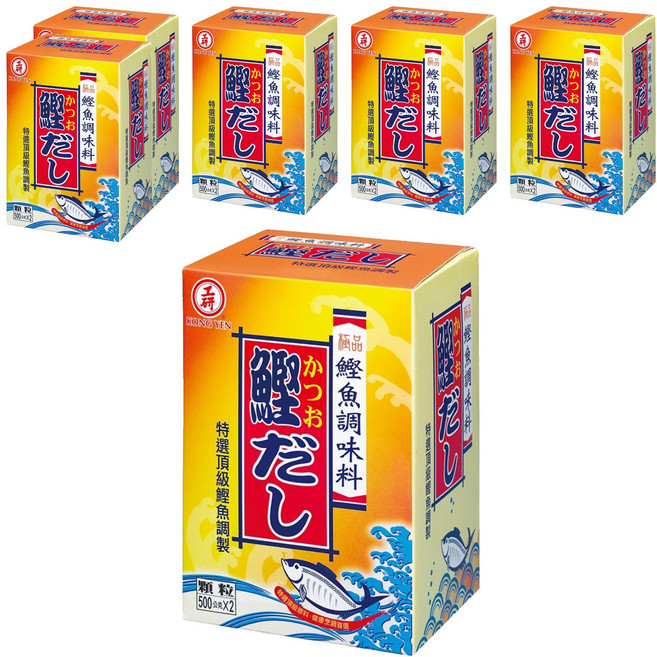 KONG YEN 工研 鰹魚調味料, 1kg, 6盒