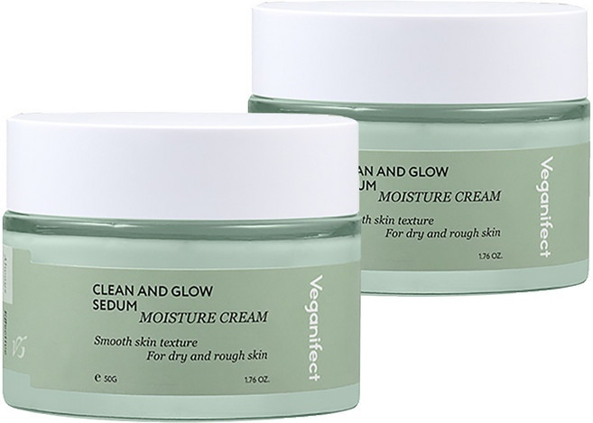 veganifect 保濕超保濕霜, 50g, 2罐