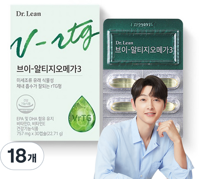 닥터린 브이 알티지 오메가3, 30정, 18개