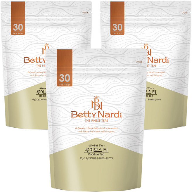 베티나르디 루이보스 티백, 1.2g, 30개입, 3개