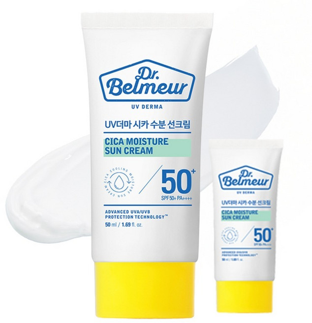 더페이스샵 닥터벨머 UV 더마 시카 수분 선크림 SPF50+ PA++++, 50ml, 2개