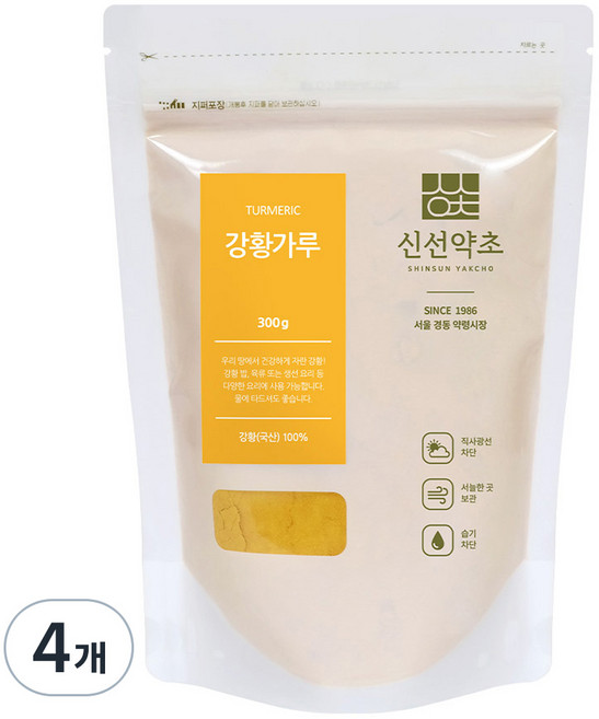 신선약초 강황가루, 300g, 4개
