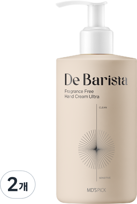 엠디스픽 드 바리스타 울트라 핸드크림 무향, 300g, 2개
