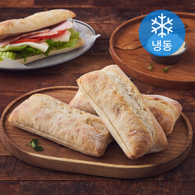 불라트 슬라이스드 샌드위치 번 4개입 (냉동), 480g, 1개