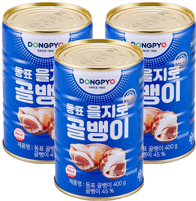 동표을지로 골뱅이 통조림, 400g, 3개