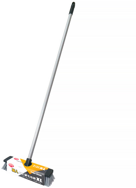 巧巧 職人商用硬毛地刷 XL, 1支, 灰色 + 黑色