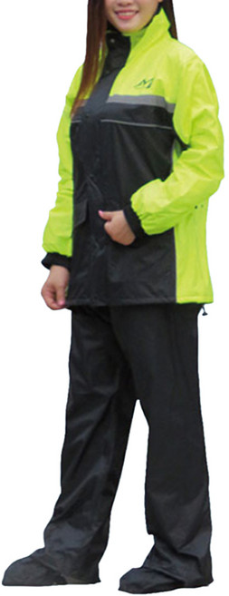 Moto cap 鈦鴻 M203 勁裝版 運動風雨衣, 黃色