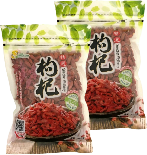 超賀 精選枸杞 調理用, 200g, 2包