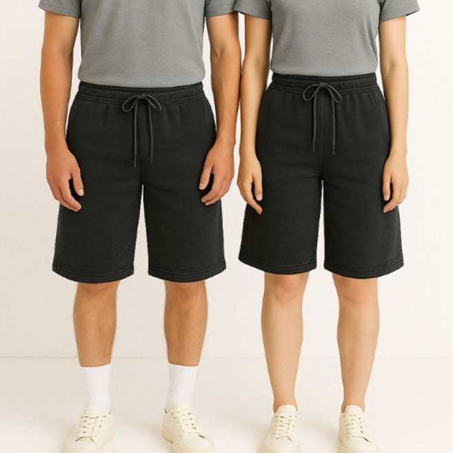 일루소 프리미엄 600g 피그먼트 워싱 원턱 버뮤다 하프 팬츠