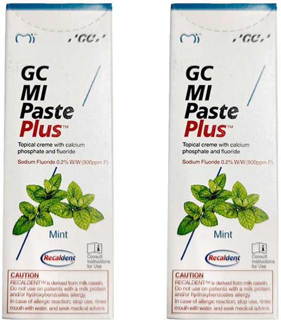 GC 而至 日本原裝 牙齒研磨乳膏含氟 薄荷, 40g, 2條