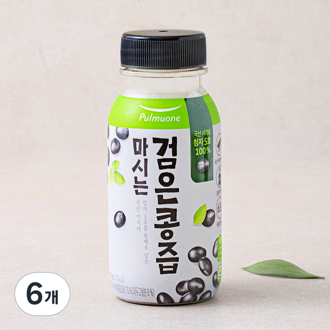 풀무원녹즙 마시는 검은콩즙, 190ml, 6개