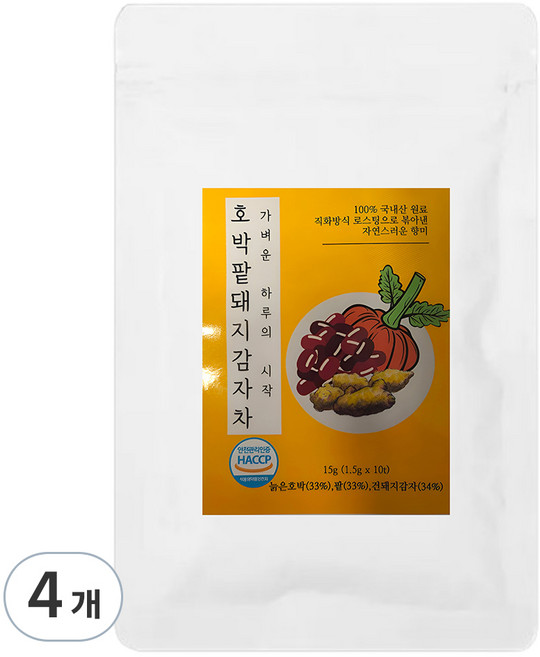 호박팥돼지감자차, 1.5g, 4개, 10개입