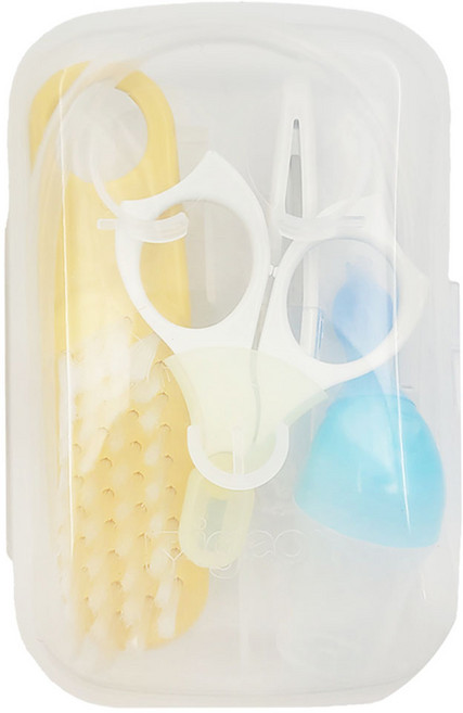 pigeon 貝親 新生兒修容組, 黃色 + 藍色 + 透明色, 1組