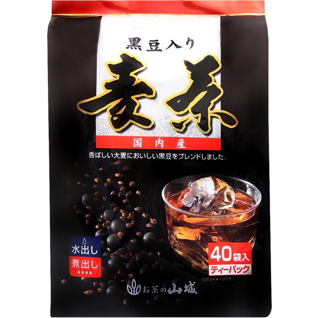 山城物產 黑豆麥茶, 10g, 40包, 1袋