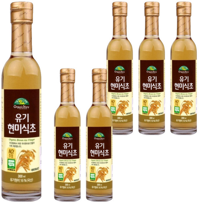OrganicStory 유기 현미식초, 300ml, 6개