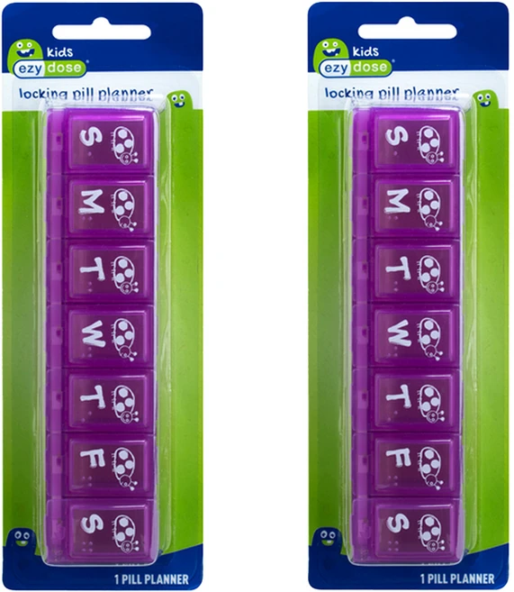 이지도즈 7일막대약통 캐릭터형 잠금형, 2개 - 쿠팡