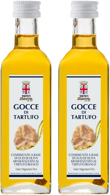TARTUFI Morra 阿爾巴松露世家 松露橄欖油 白松露風味, 55ml, 2瓶