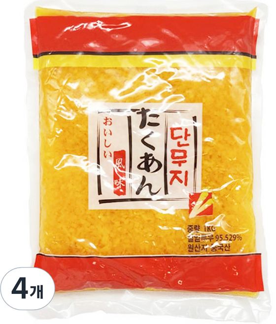 토호식품 단무지 알밥용, 1kg, 4개