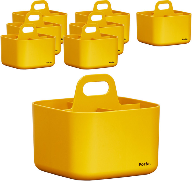 리템 포르타 비타 정리함, 옐로우, 8개