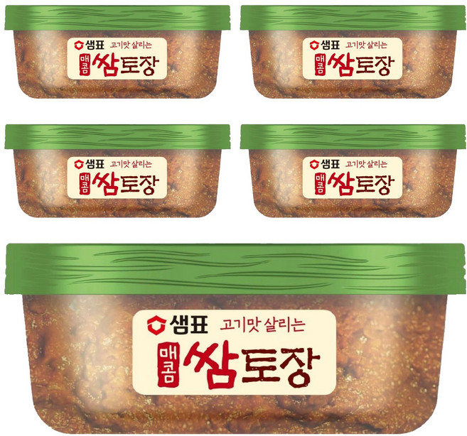 샘표 매콤 쌈토장, 170g, 5개
