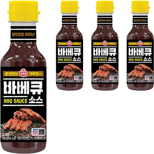 오뚜기 바베큐소스, 340g, 4개